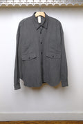 cropped river shirt in paper