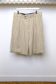bijan shorts in tan