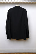 tropical wool double breasted in black