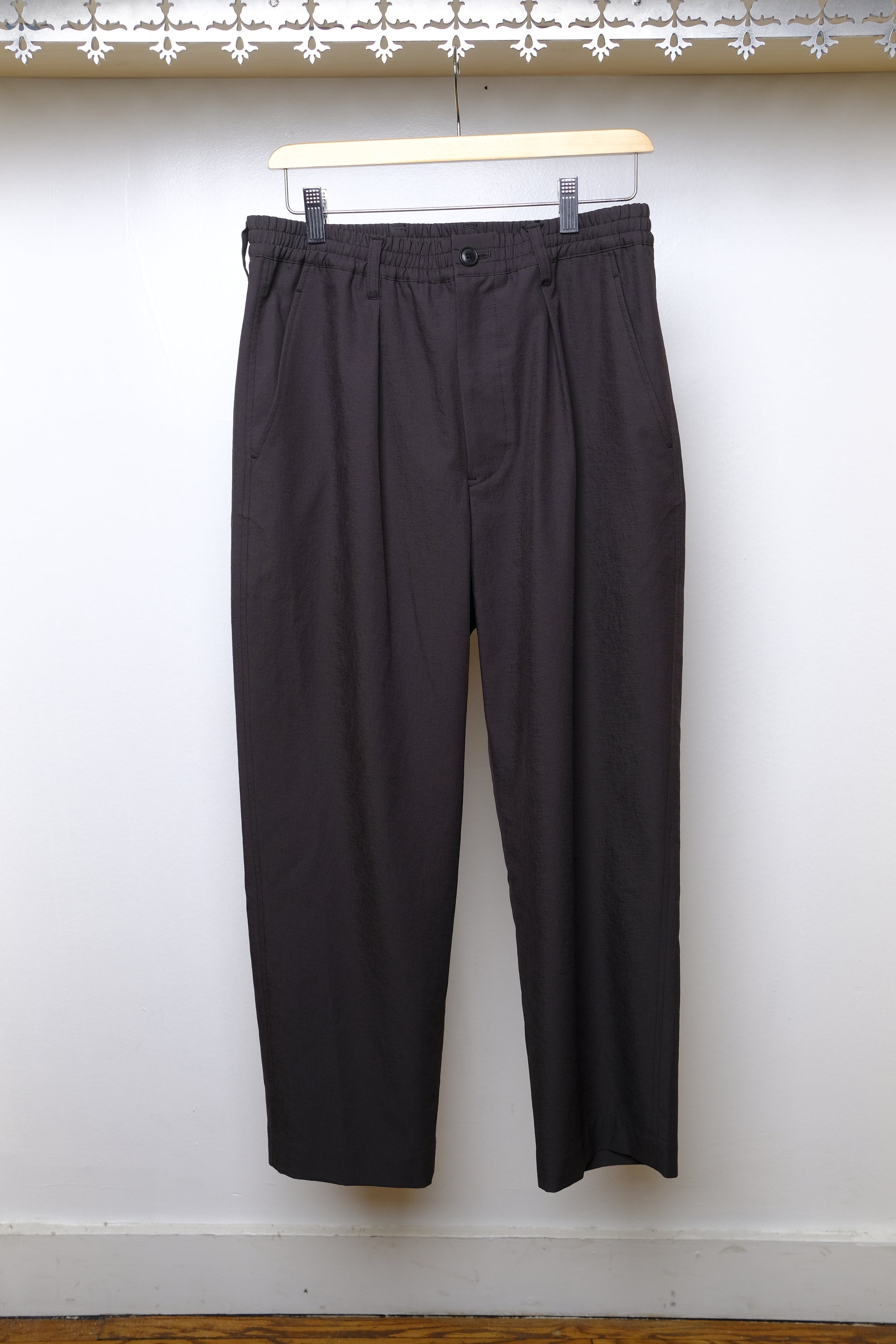 easy pants in charcoal