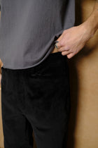 Factors Trouser in Black Corduroy