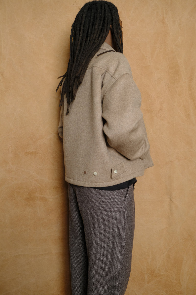 forman wool jacket in beige