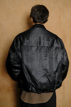next man nylon jacket in black