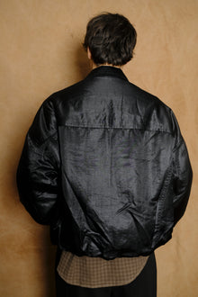 next man nylon jacket in black
