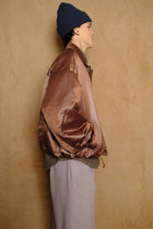 next man nylon jacket in brown