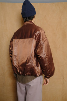 next man nylon jacket in brown