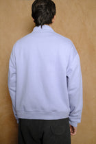 hand embroidered track jacket in light blue