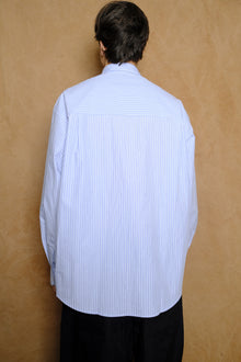 stripe typewriter cotton shirt