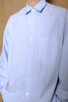 stripe typewriter cotton shirt