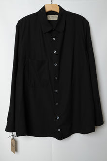 left hand oxford shirt in raw silk
