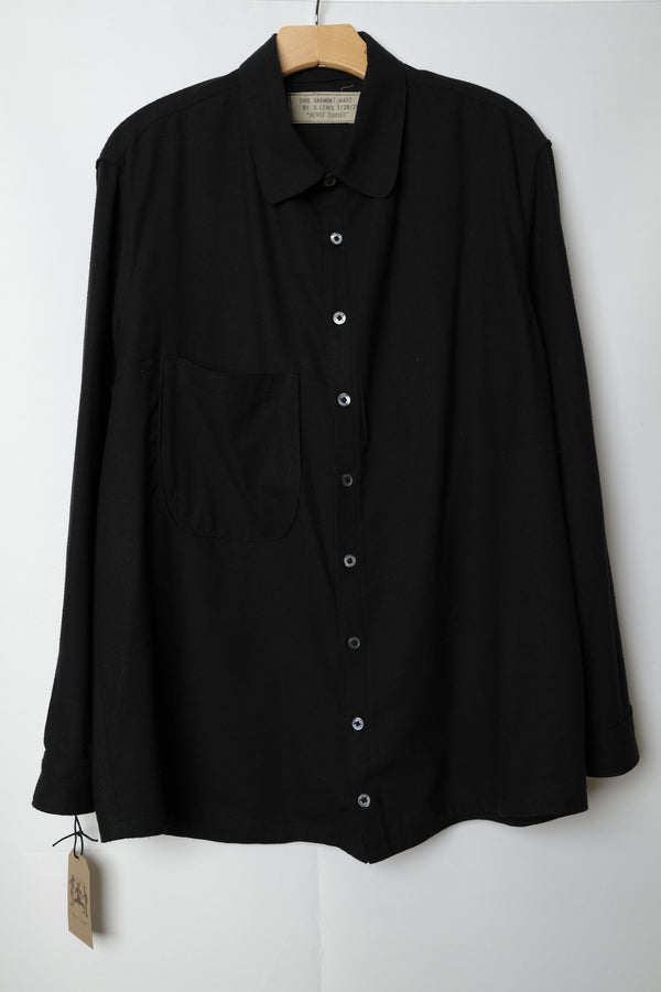 left hand oxford shirt in raw silk