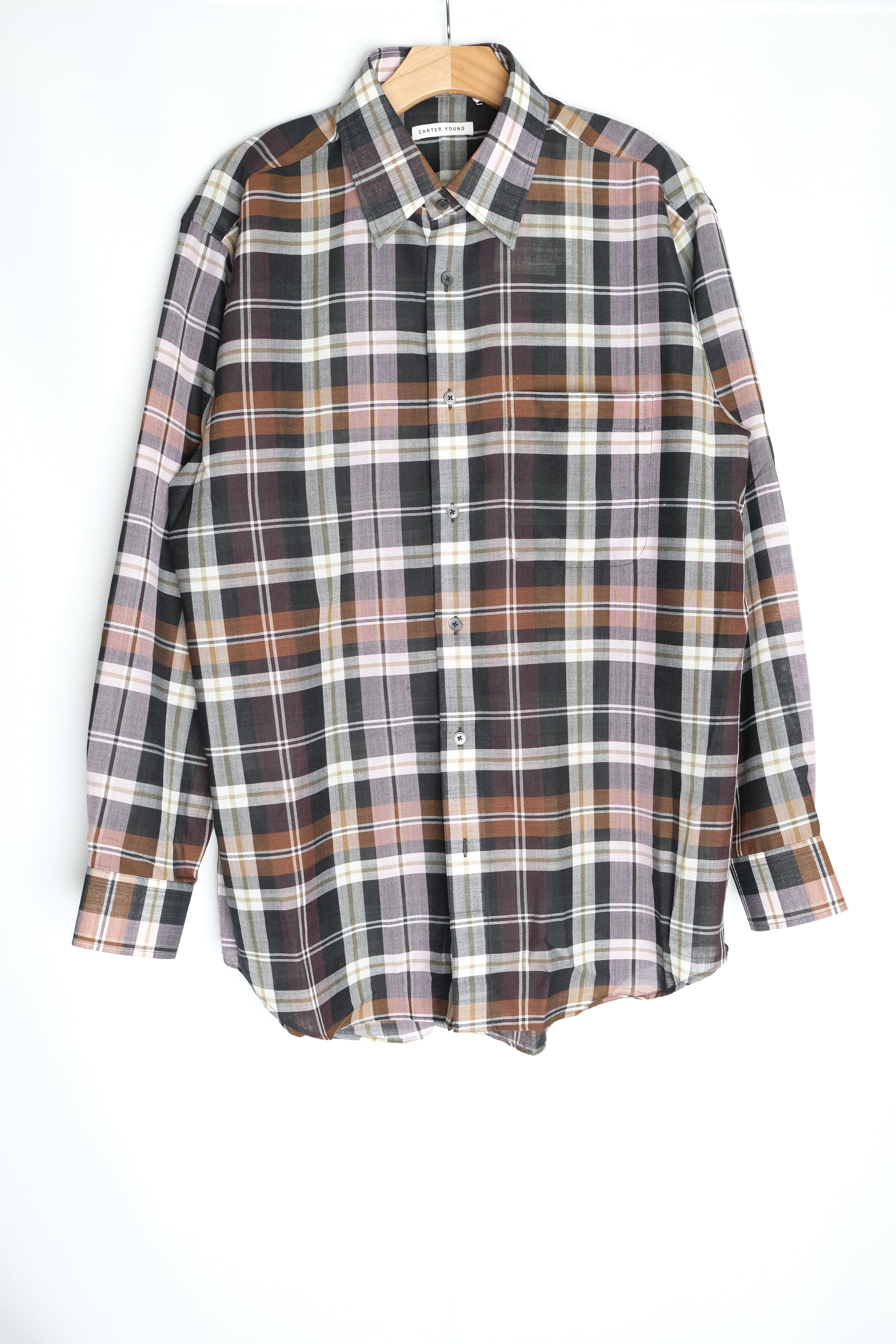 hugo shirt in sienna plaid