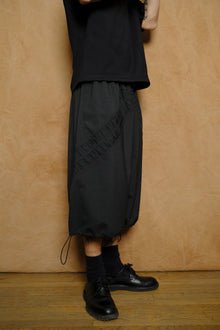 fossil short in charcoal tropical wool