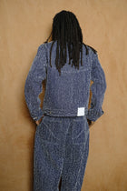 denim jiji jacket in indigo needle punch