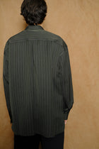 shirt jacket b in charcoal rayon