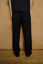 5 pocket pants c in black wool/cupra