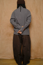 siesta shirt in wool cotton mint gingham check