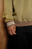 1/4 zip collar sweatshirt in swamp