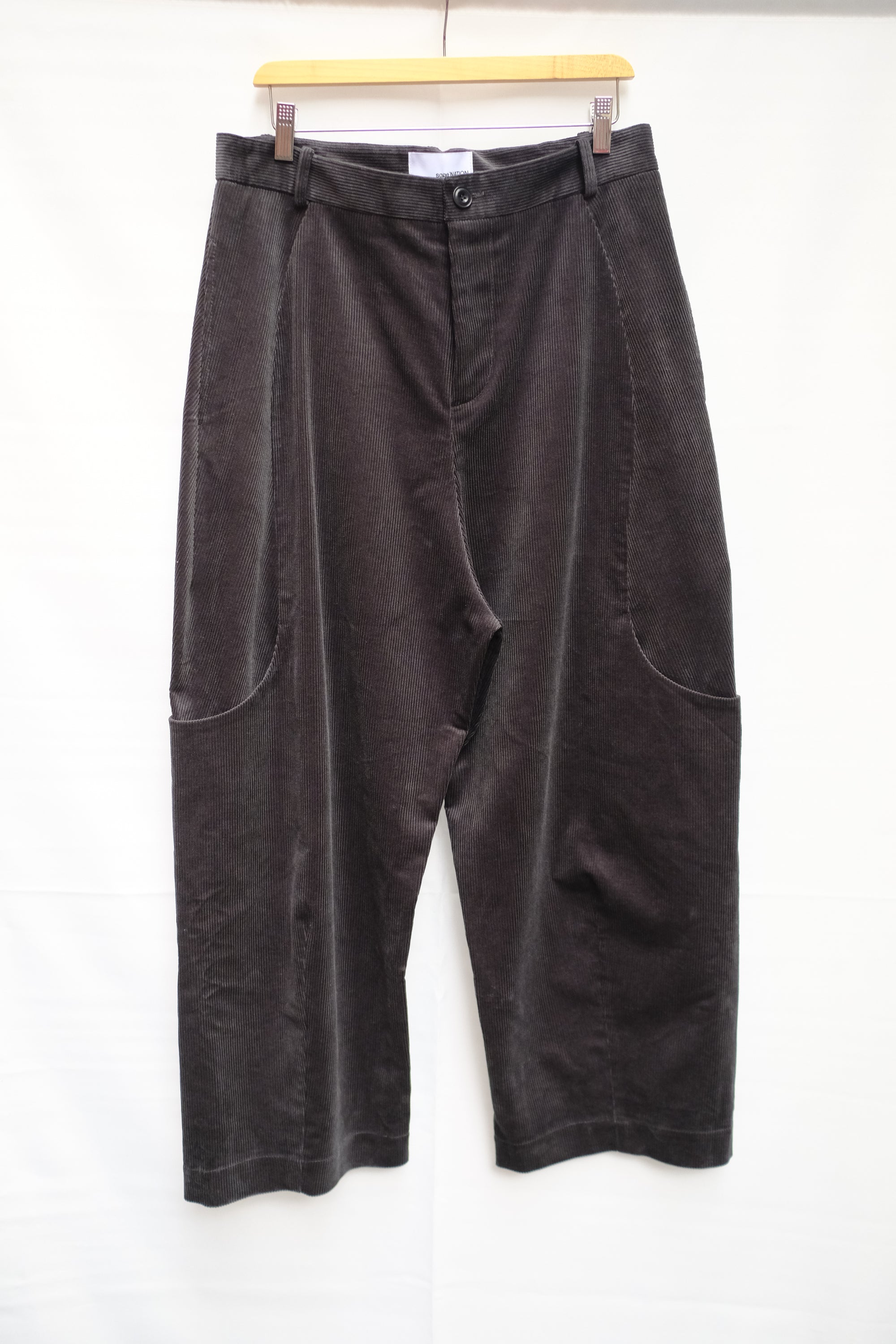 slate corduroy malay trouser