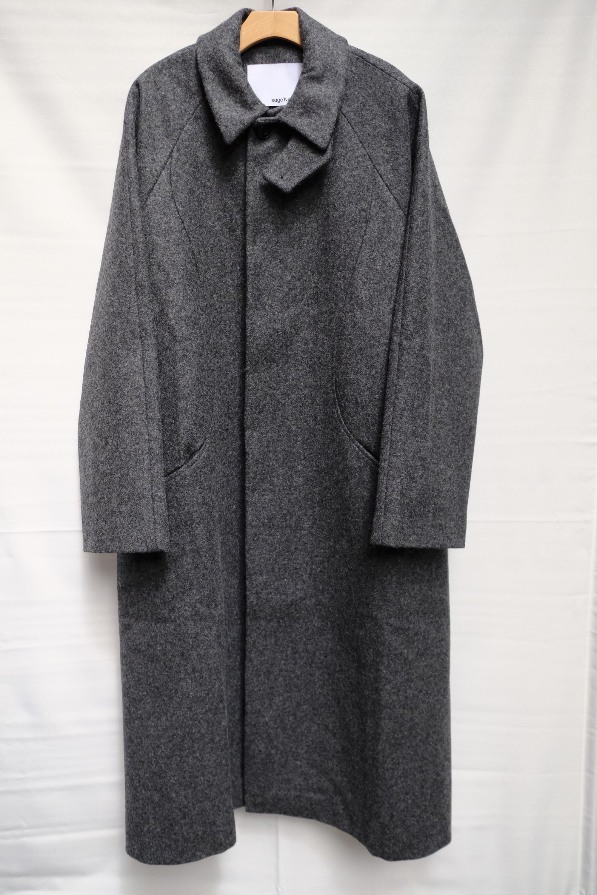 takeshi coat in charcoal