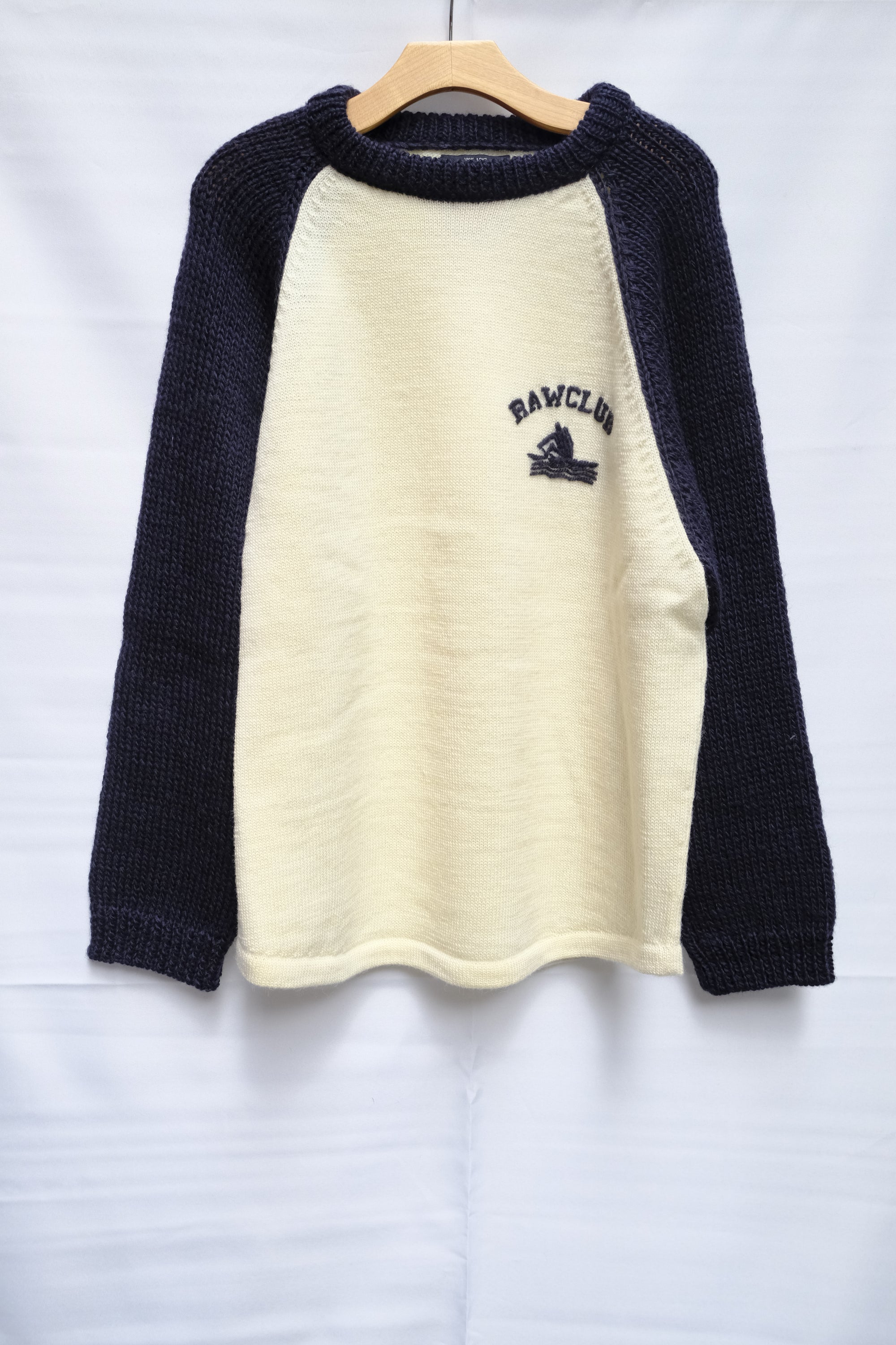 Blue Raglan Knit Sweater