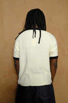 knitted training t-shirt in off white