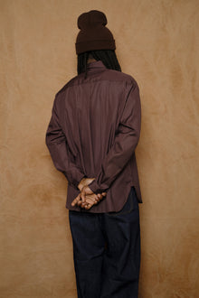 utility dress shirt in brown
