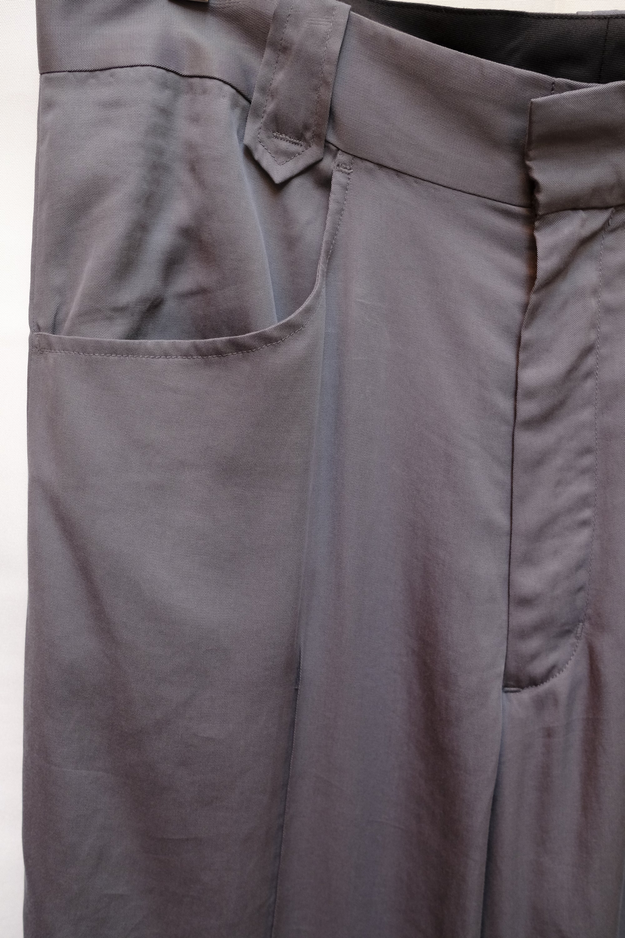 western pants in tencel charcoal