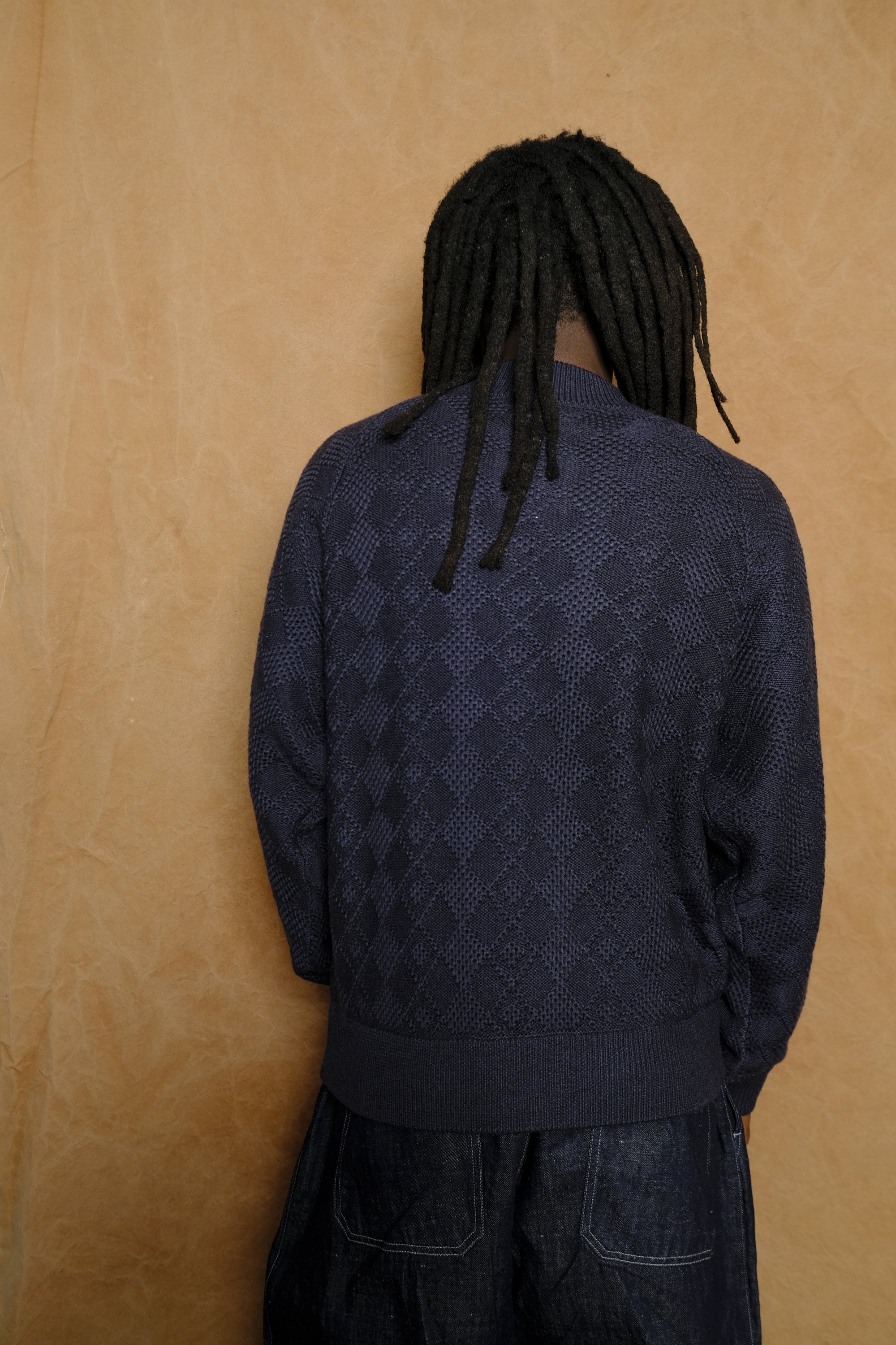 knitted training jacket in fade black