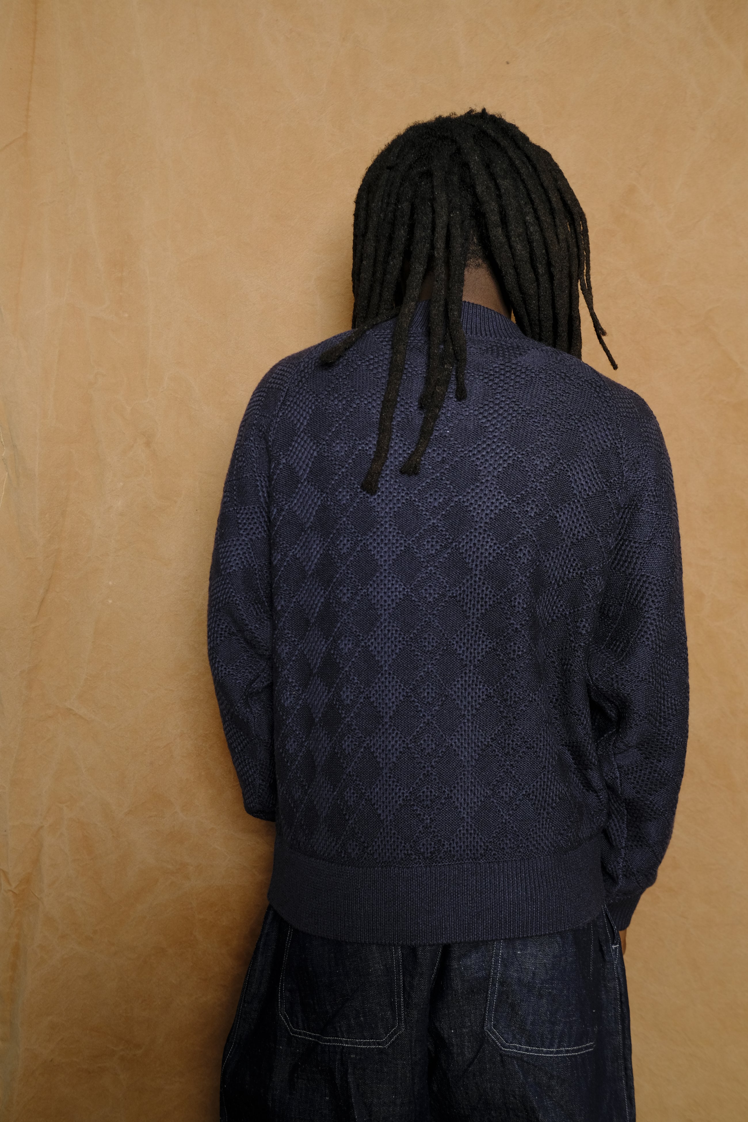 knitted training jacket in fade black