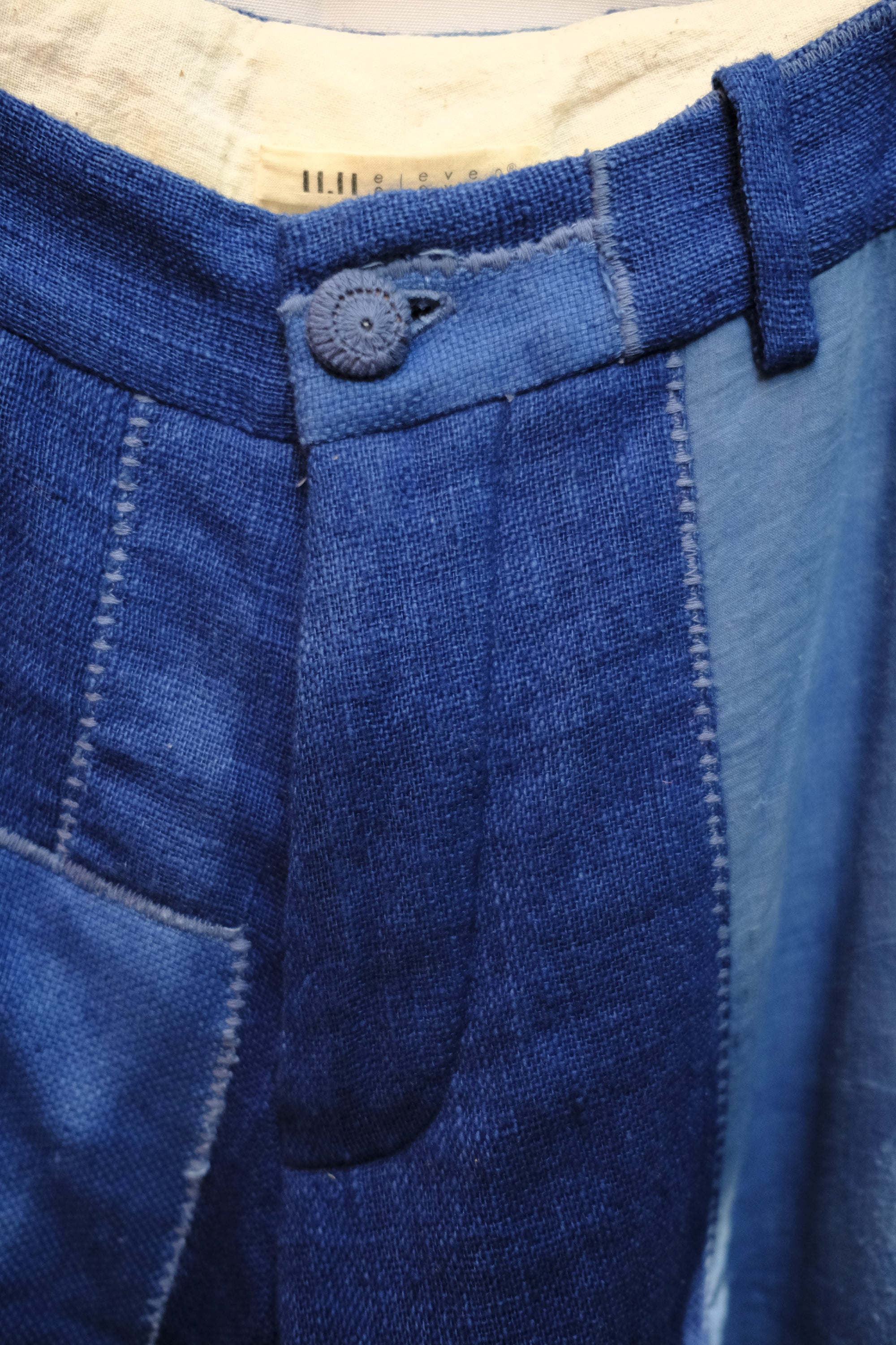 patchwork boro trousers - naturally indigo dyed