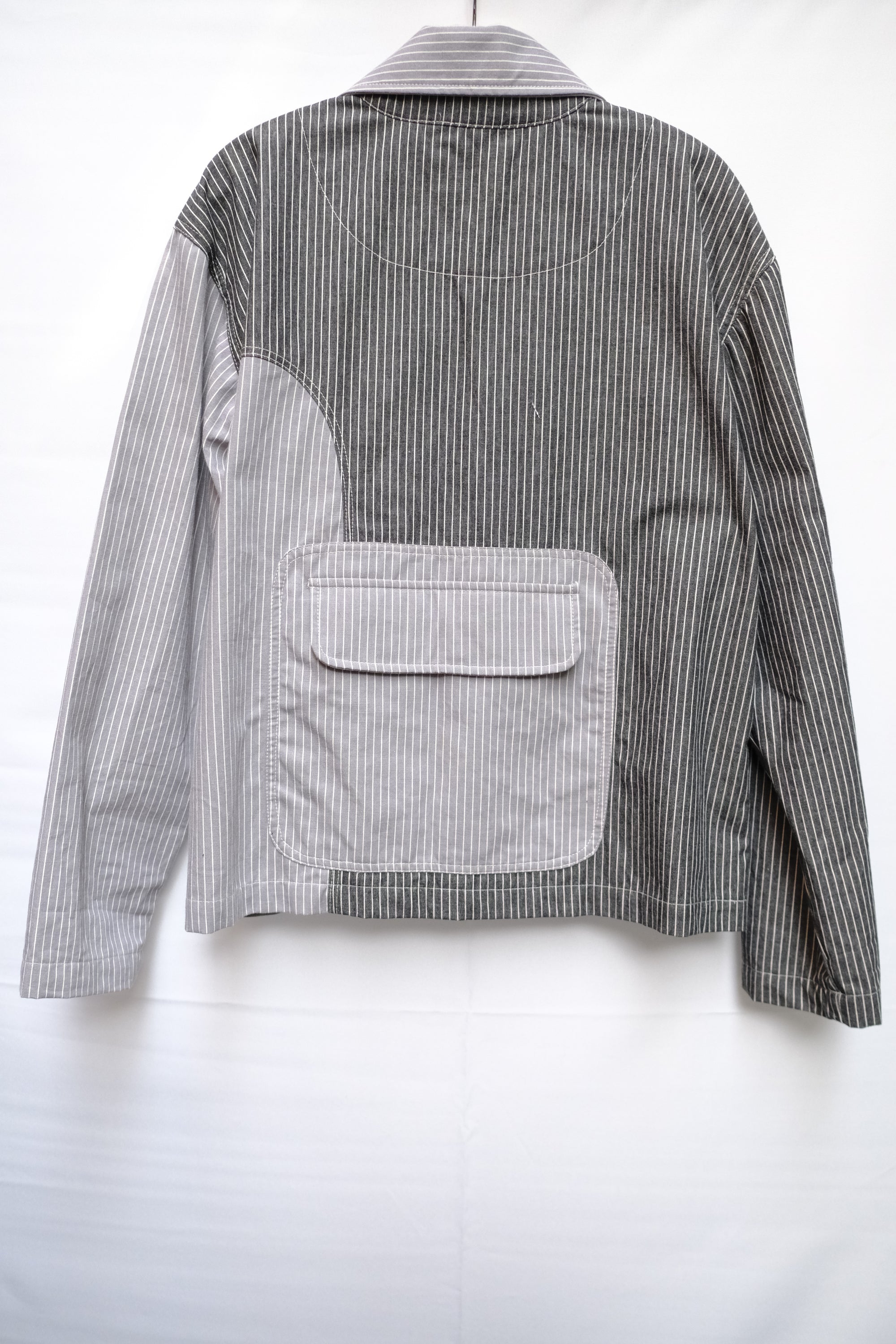 striped arc chore coat