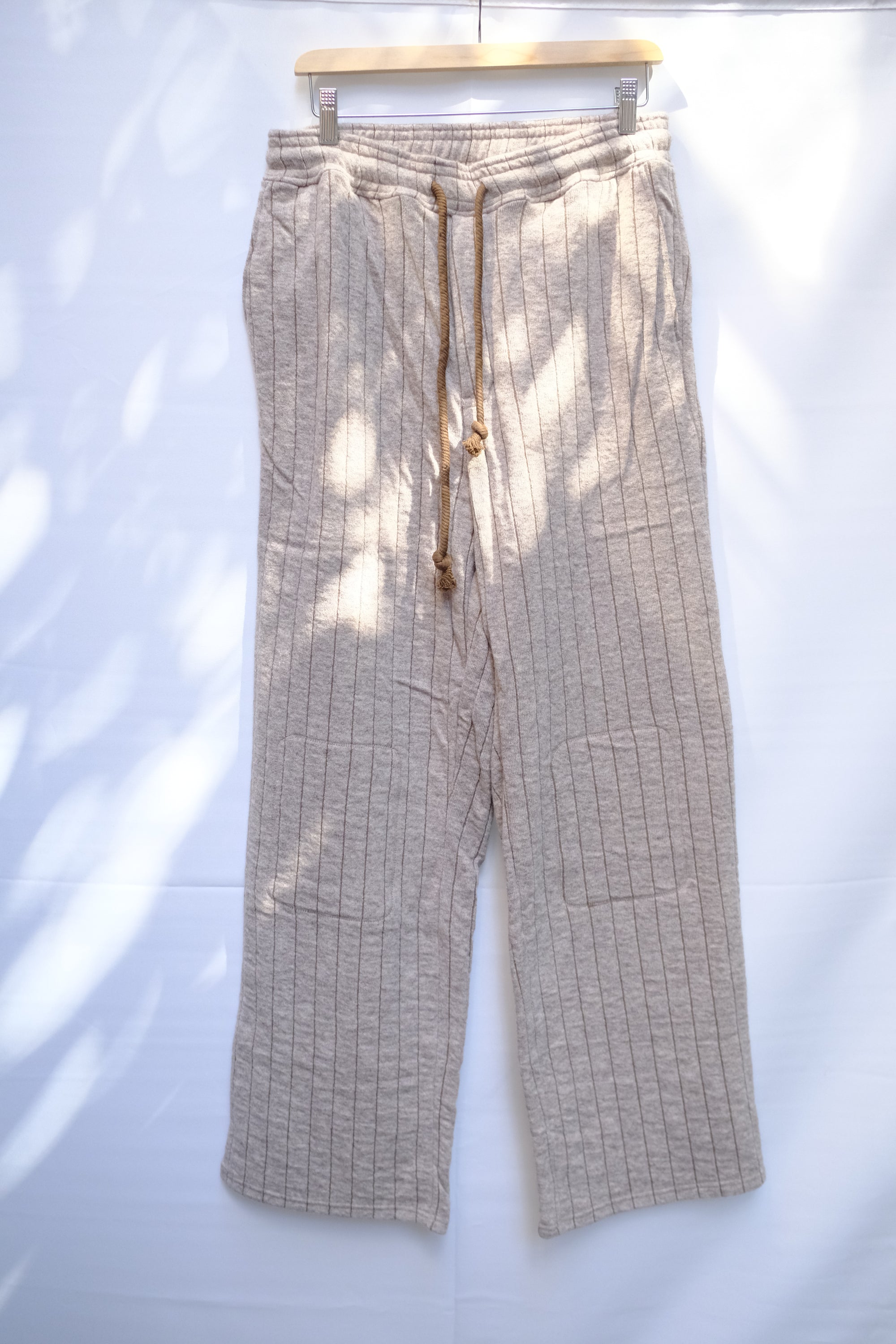 Striped Quilt Jacquard Trousers