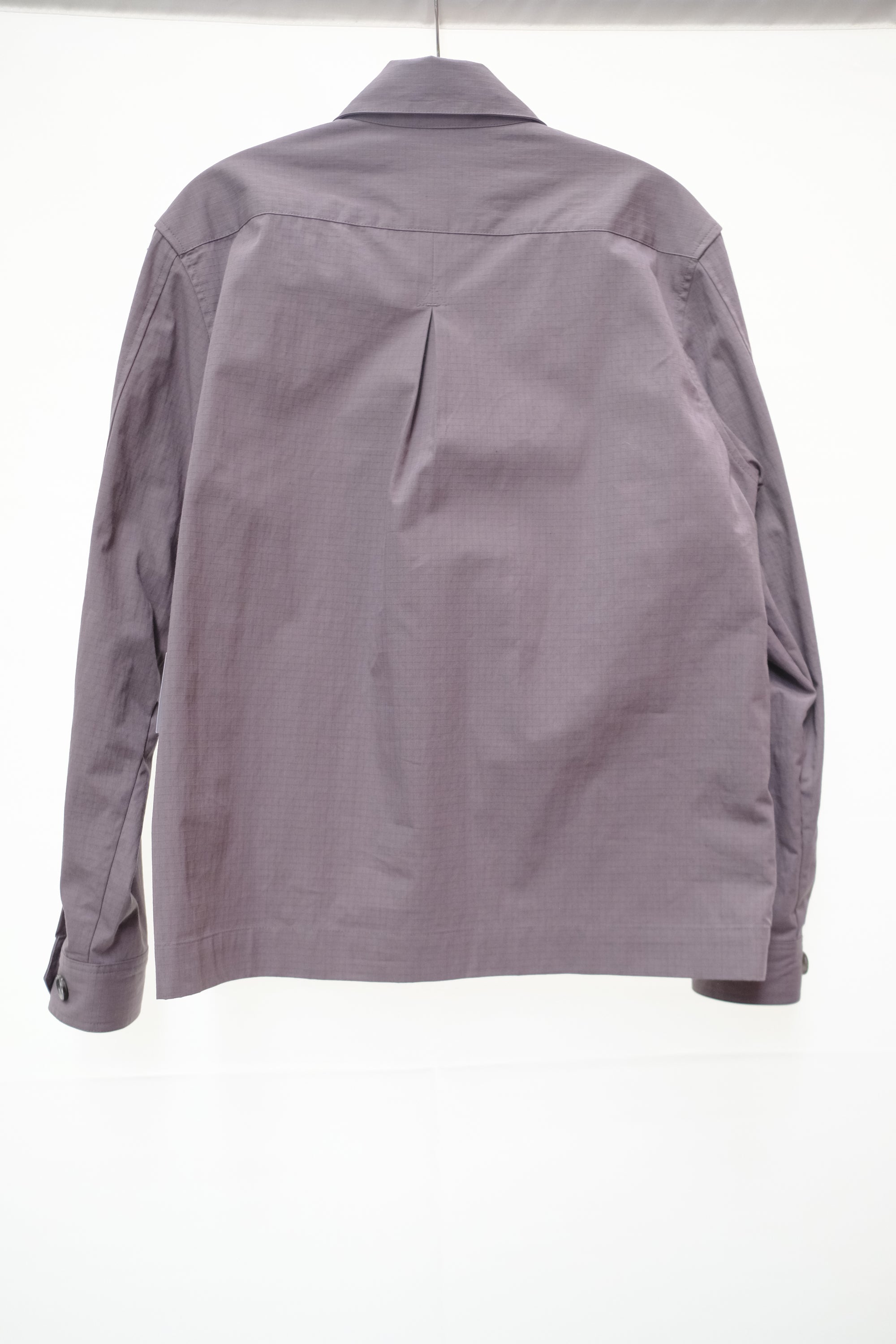 photographer jacket in dusty lavendar ripstop