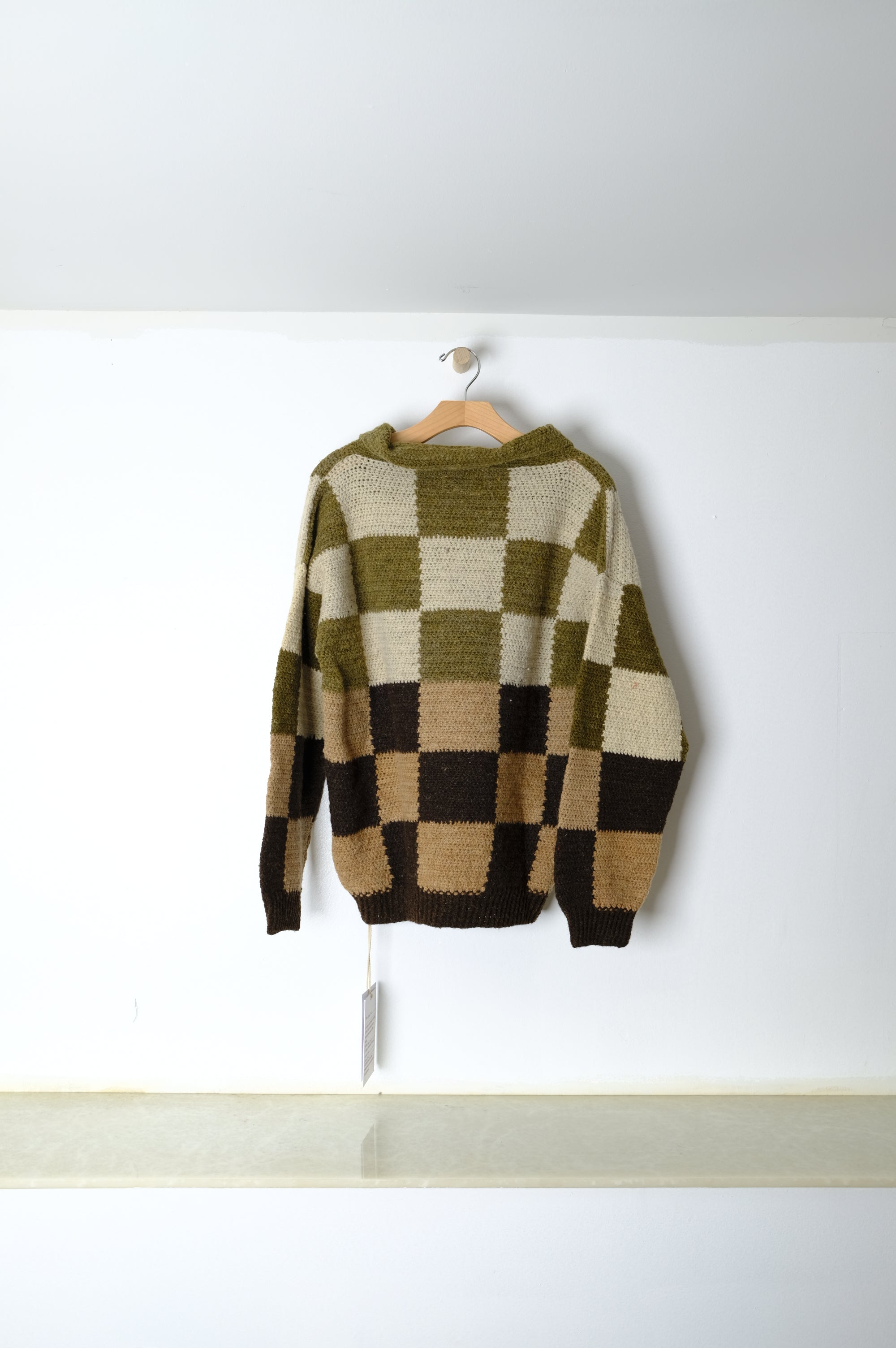 checkered rugby knit