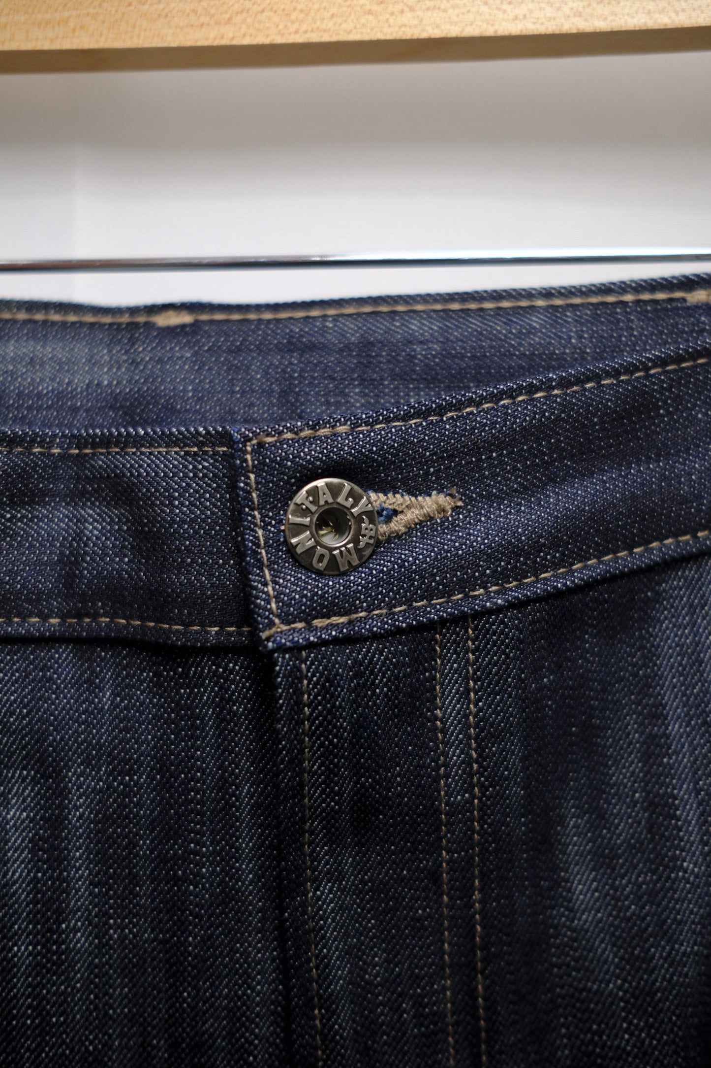 5 pocket selvage denim trousers