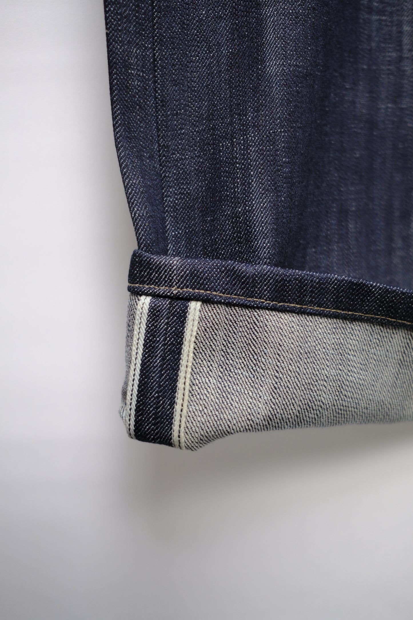 5 pocket selvage denim trousers