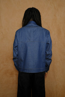 '75 london overshirt in turkish blue denim