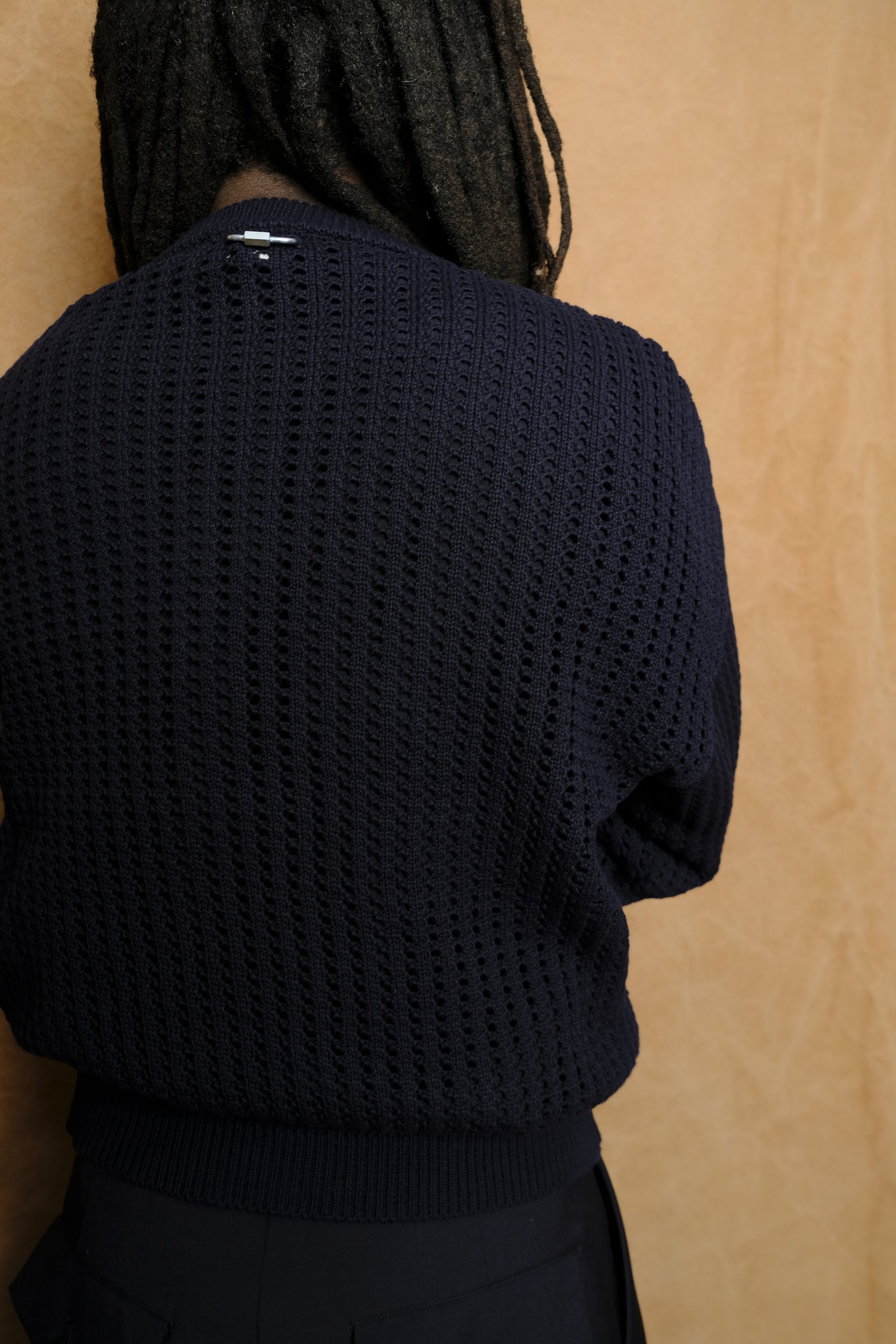 guard knit sweater in navy