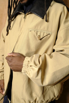 doka nylon tarp jacket in beige