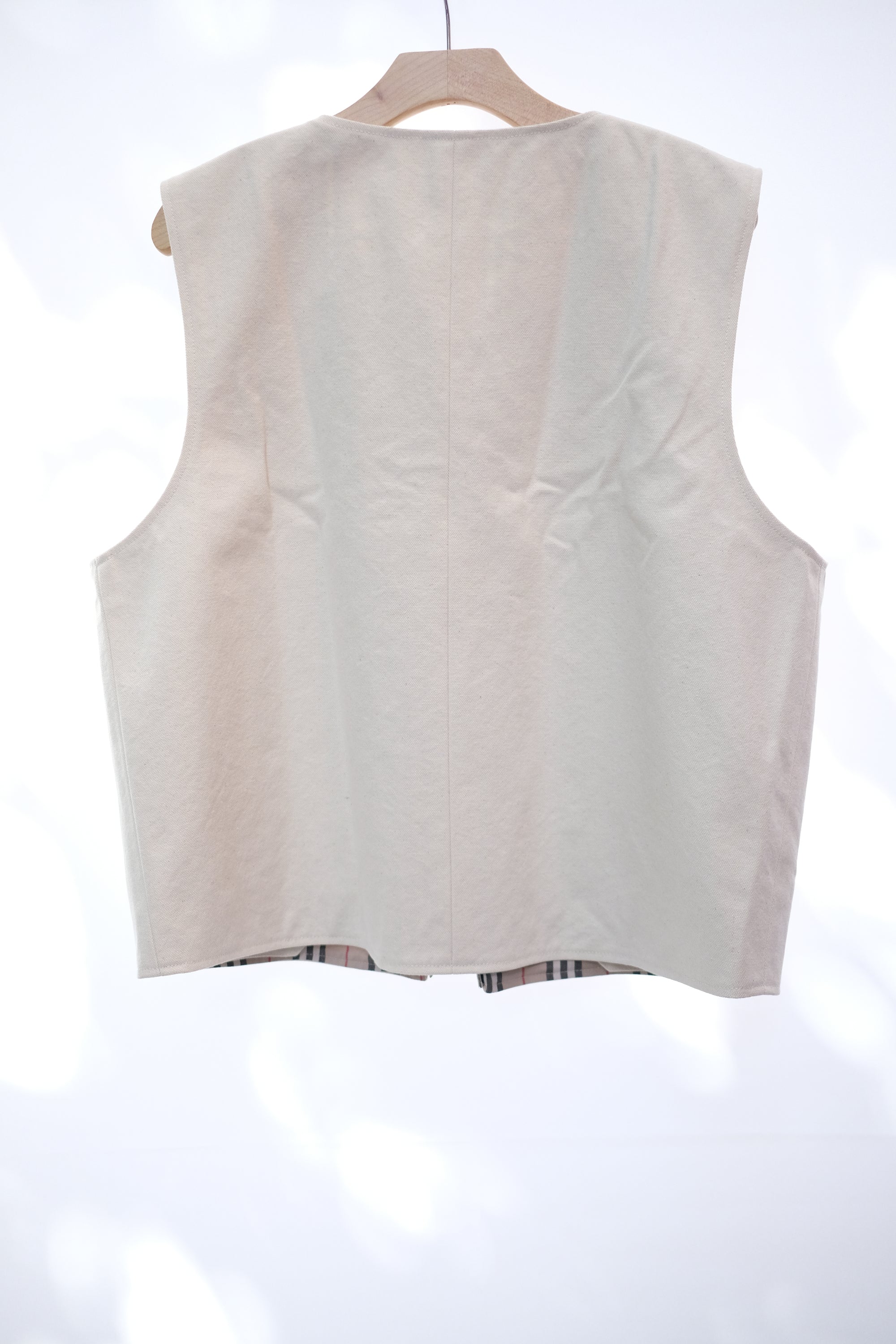 verrazzano vest in ecru