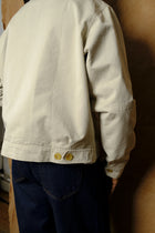 washed andover jacket in pale khaki