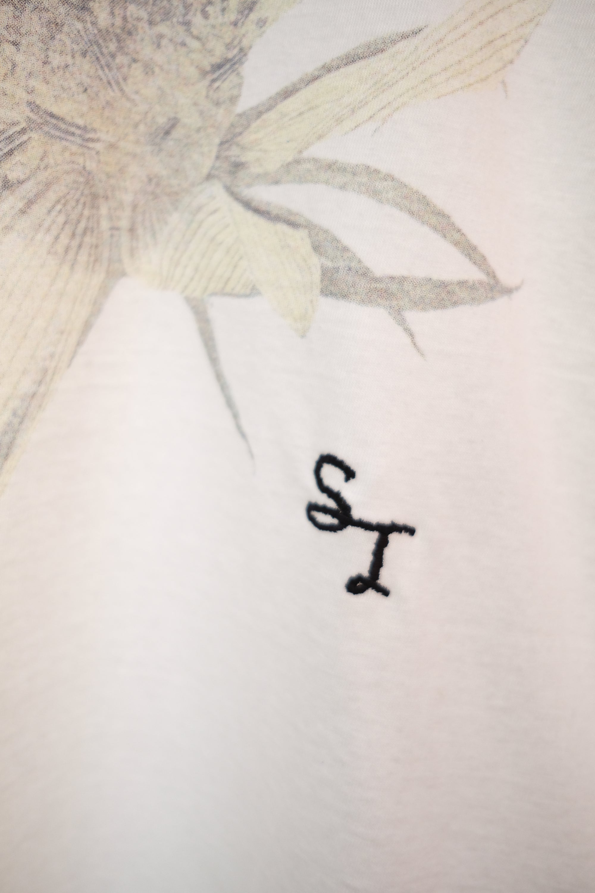 long-sleeve t shirt in pressed flower