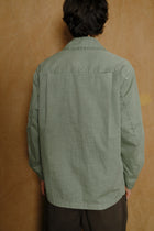 garment dyed cotton linen big pocket jacket