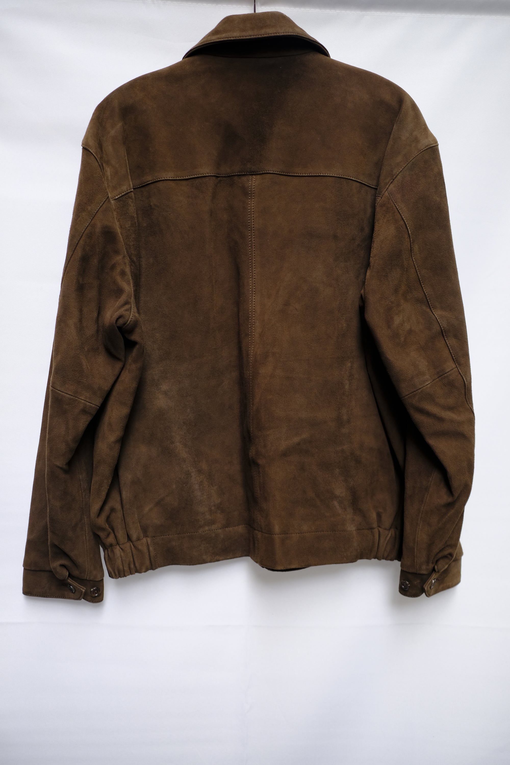 kashmir suede leather blouson