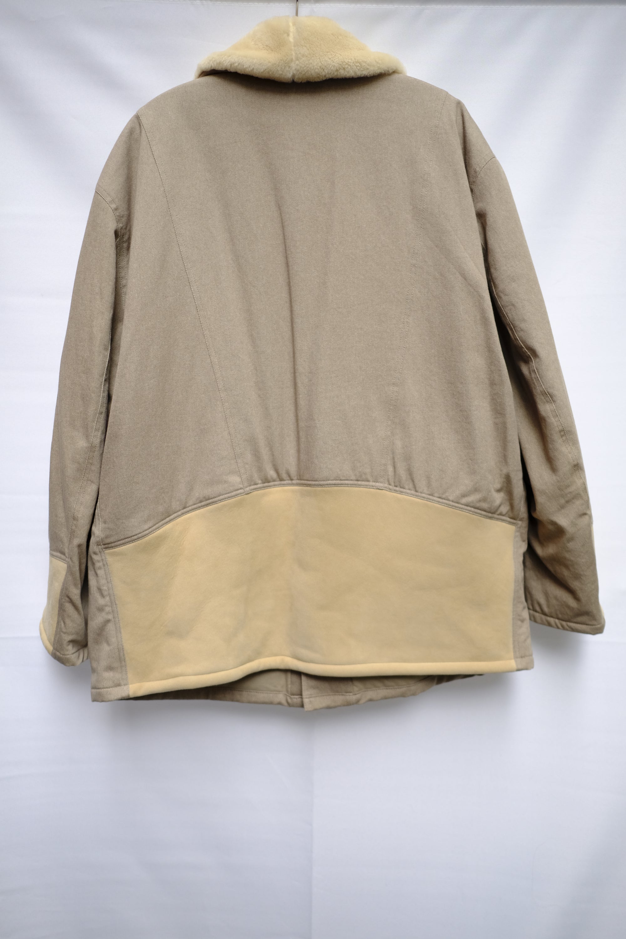 Mouton Combination Jacket in Beige