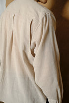 vintage fabric utility shirt in beige