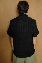 '72 segundo smock in black tortoise