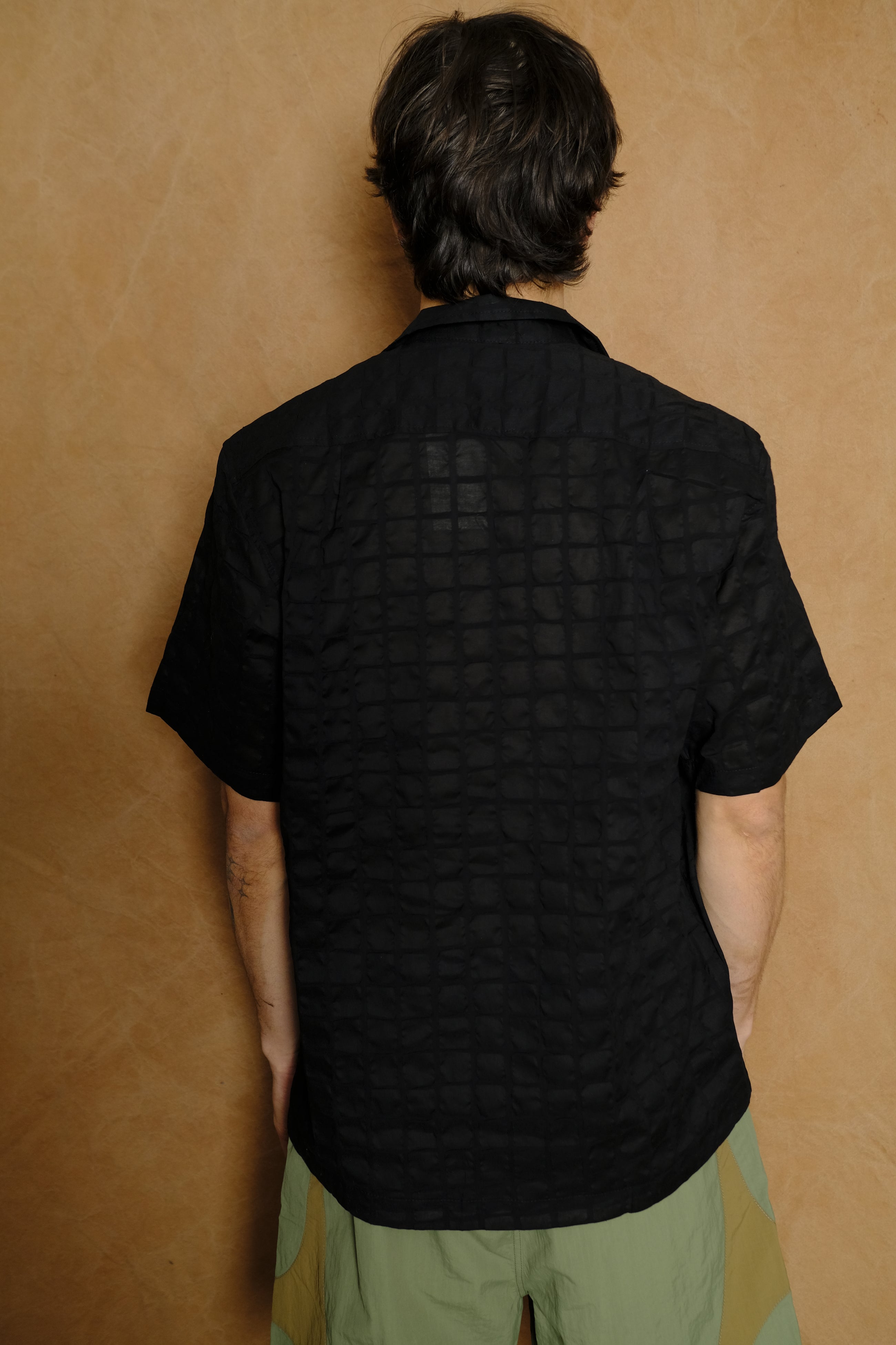 '72 segundo smock in black tortoise