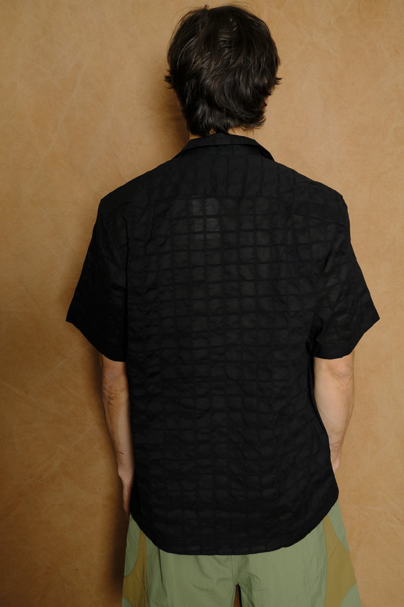 '72 segundo smock in black tortoise